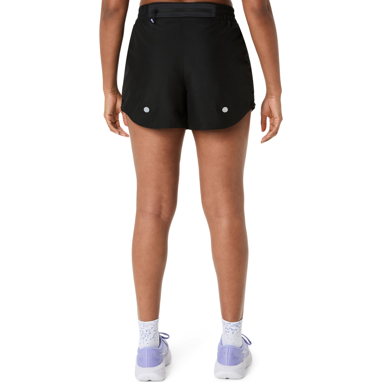Asics Nagino Run Adjustable 4 inch Kadın Şort - Siyah