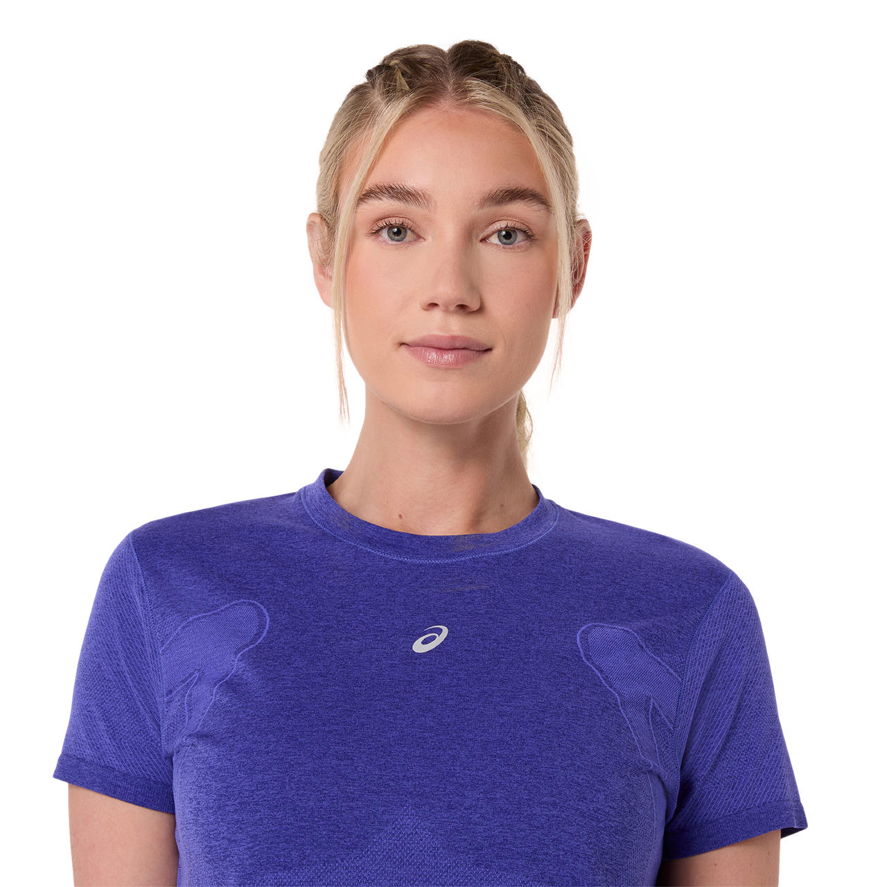 Asics Road Seamless Short Sleeve Kadın Tişört - Mor