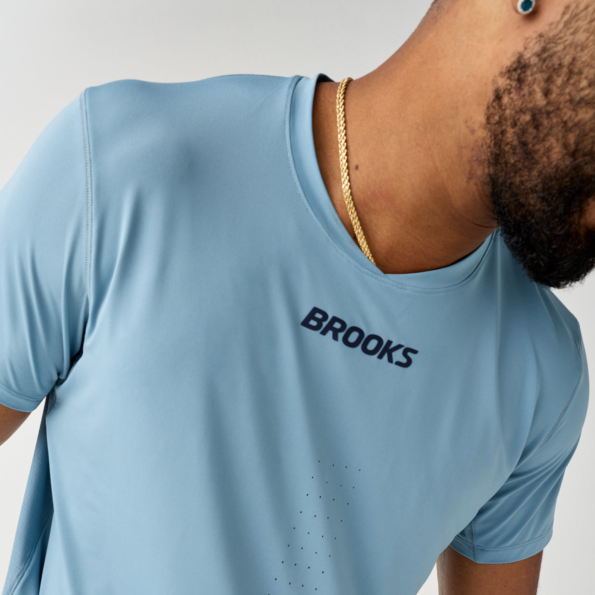 Brooks Dash Cooling Erkek Tişört - Mavi