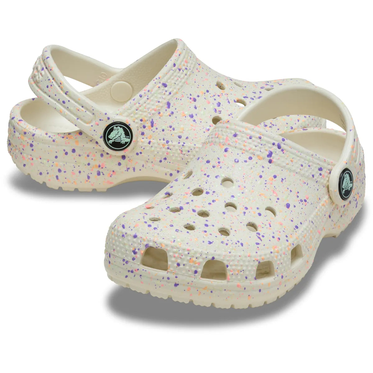 Crocs Classic Glow Paint Splatter Unisex Terlik - Desenli