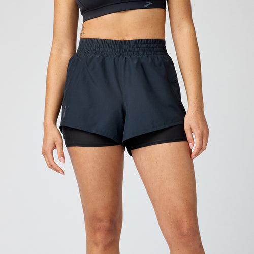 Brooks Dash 2 in 1 Kadın Şort - Siyah