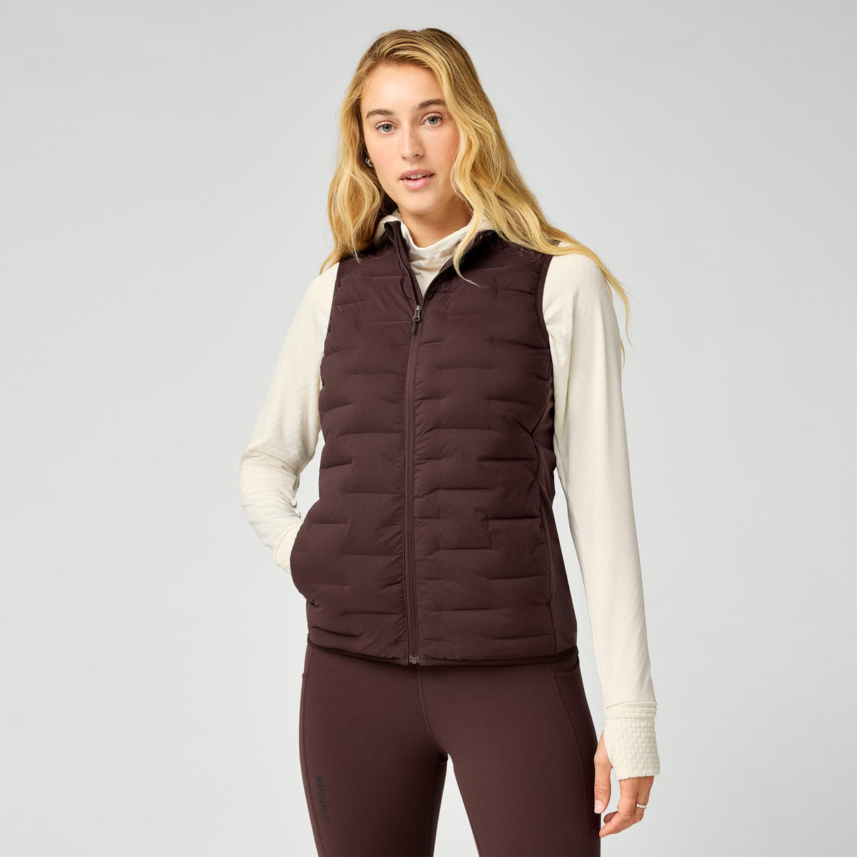 Brooks Momentum Thermal Kadın Yelek - Kahve