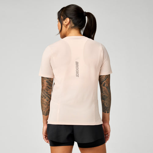 Brooks High Point Short Sleeve 2.0 Kadın Tişört - Pembe