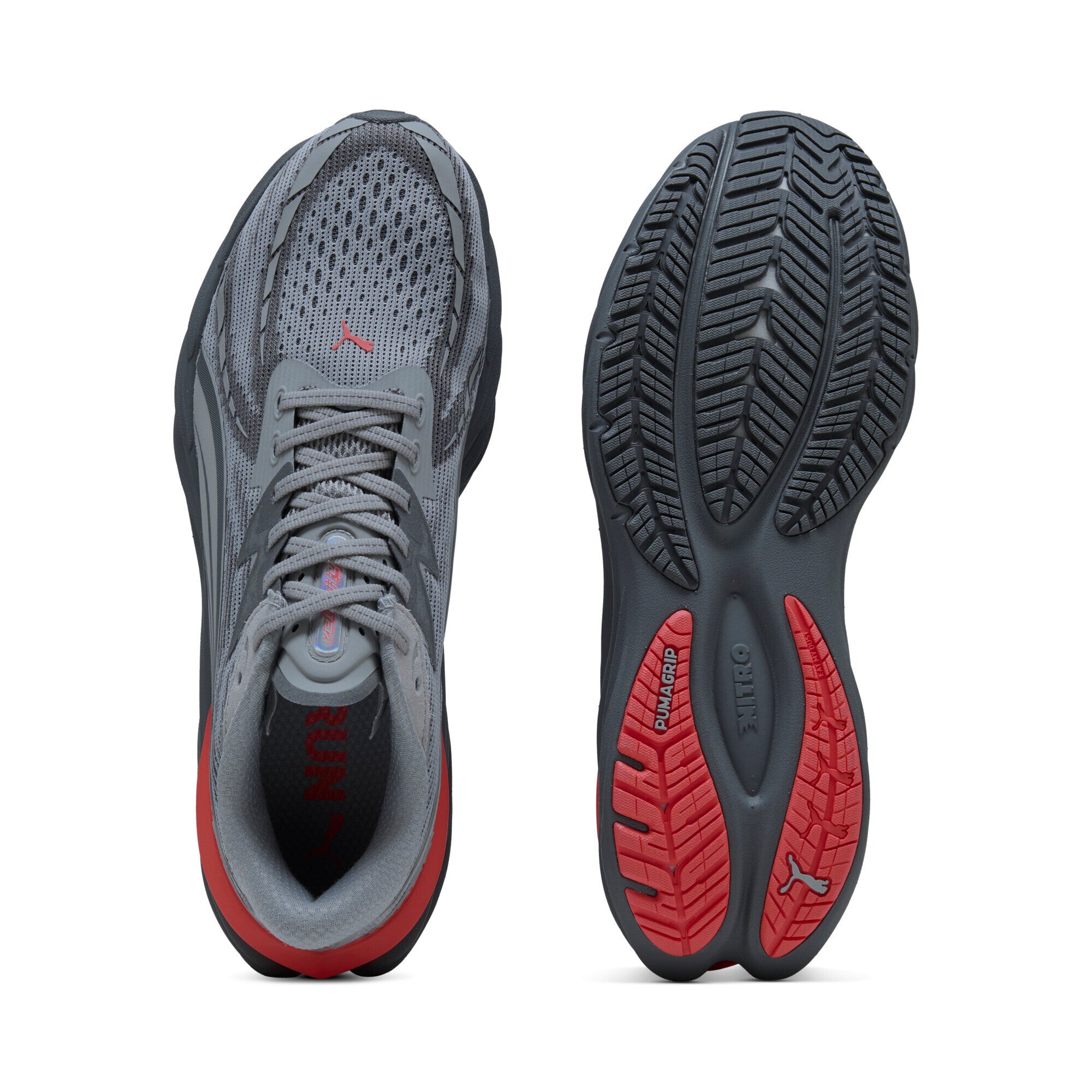 Puma Velocity Nitro 4 Erkek Koşu Ayakkabısı - Gri-Antrasit