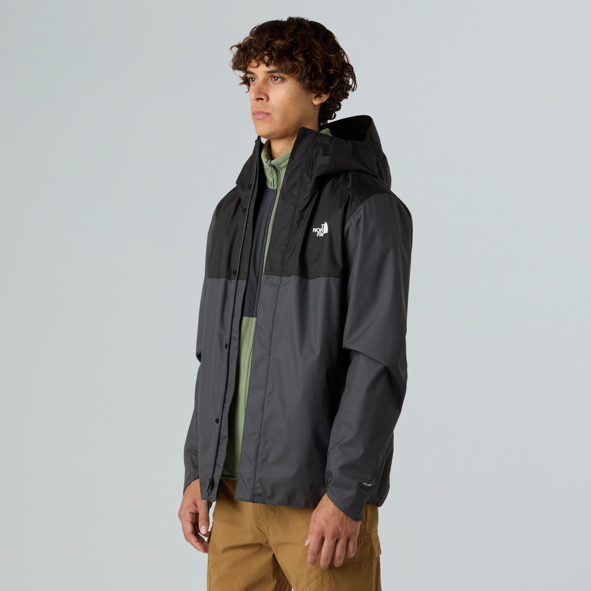 The North Face Quest Zip-In Erkek Mont - Gri-Siyah