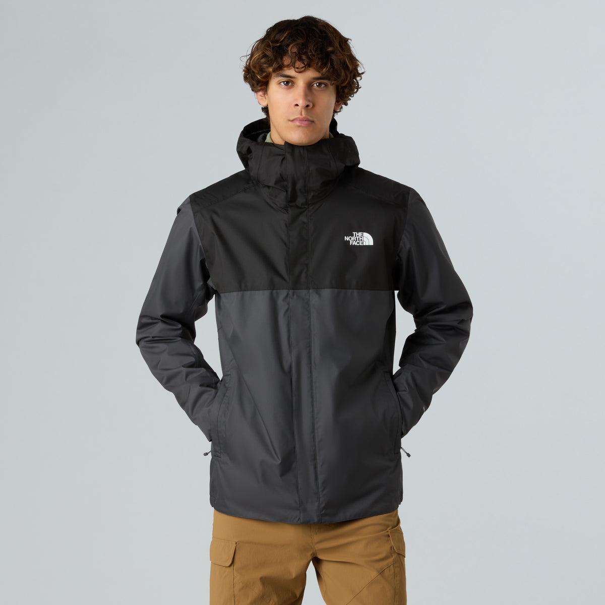 The North Face Quest Zip-In Erkek Mont - Gri-Siyah