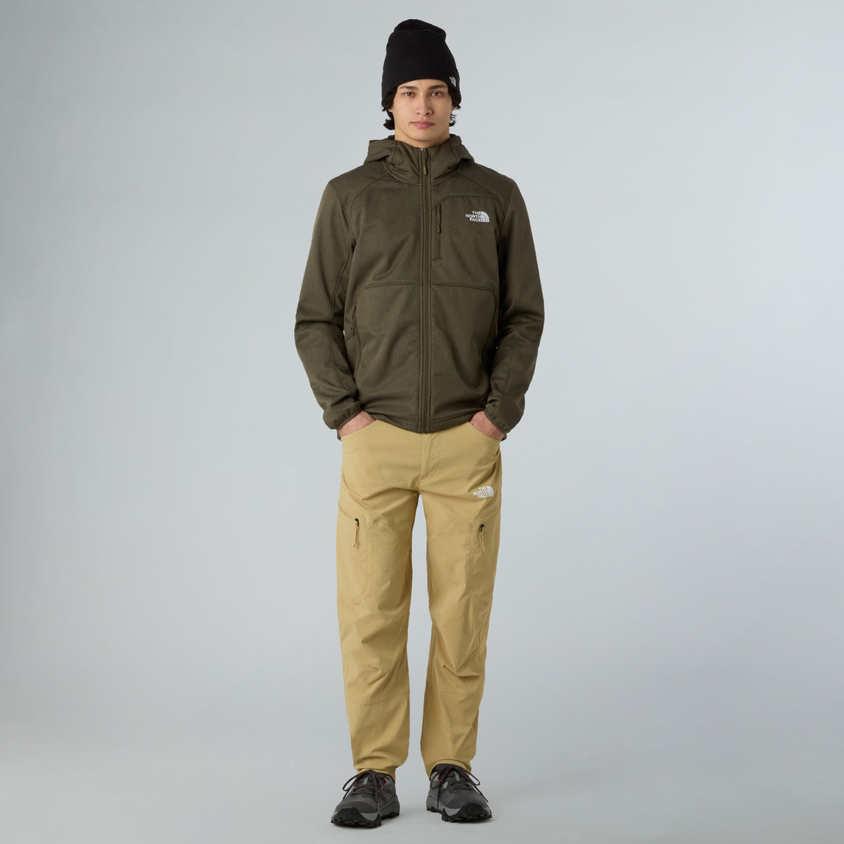 The North Face Quest Hooded Softshell Erkek Mont - Haki