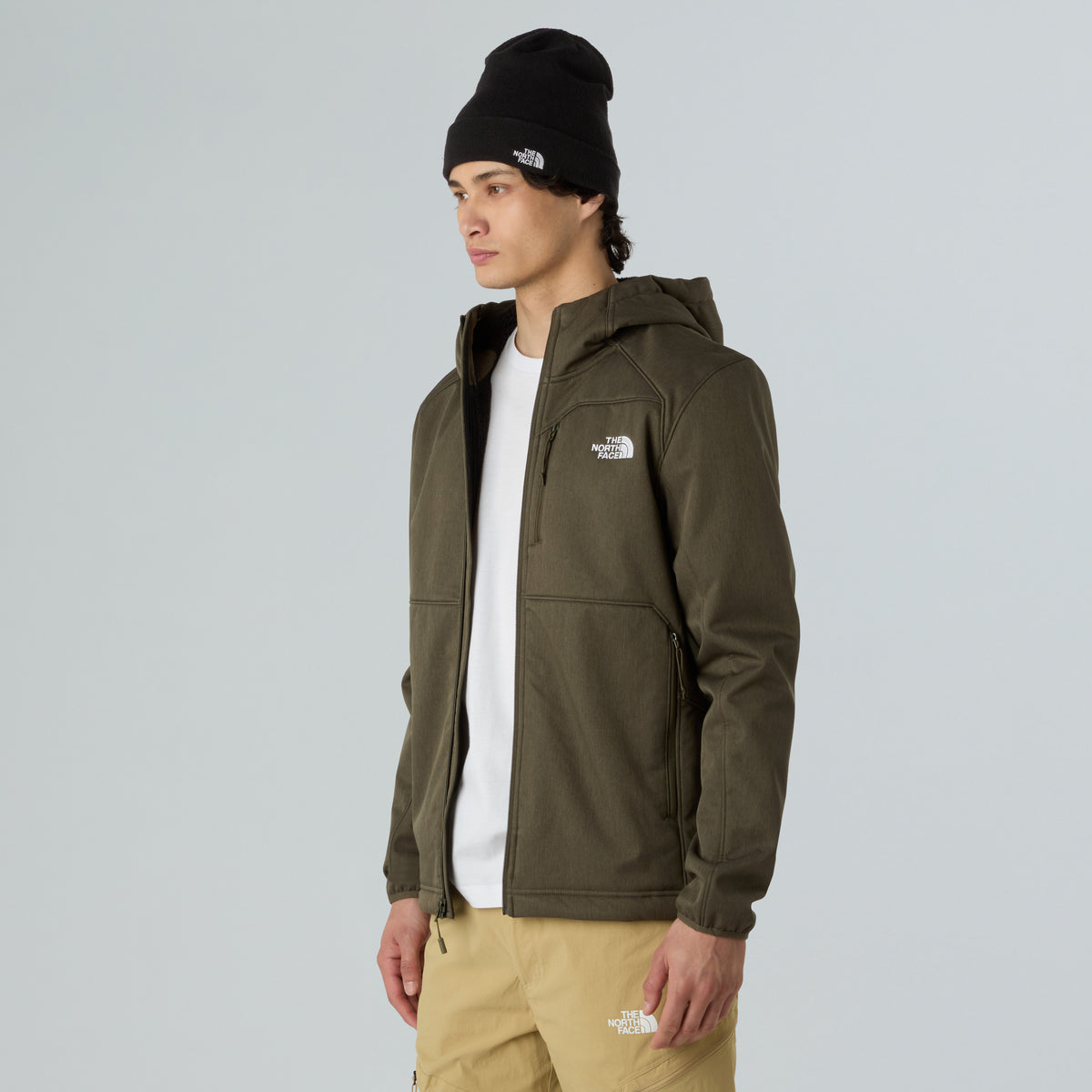The North Face Quest Hooded Softshell Erkek Mont - Haki