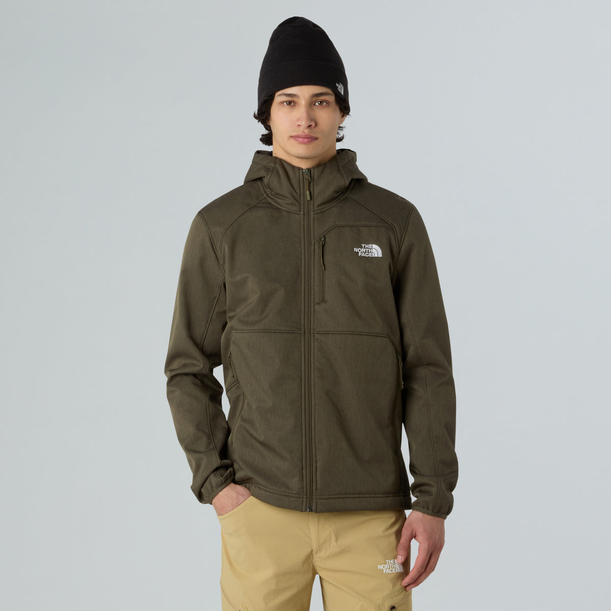 The North Face Quest Hooded Softshell Erkek Mont - Haki