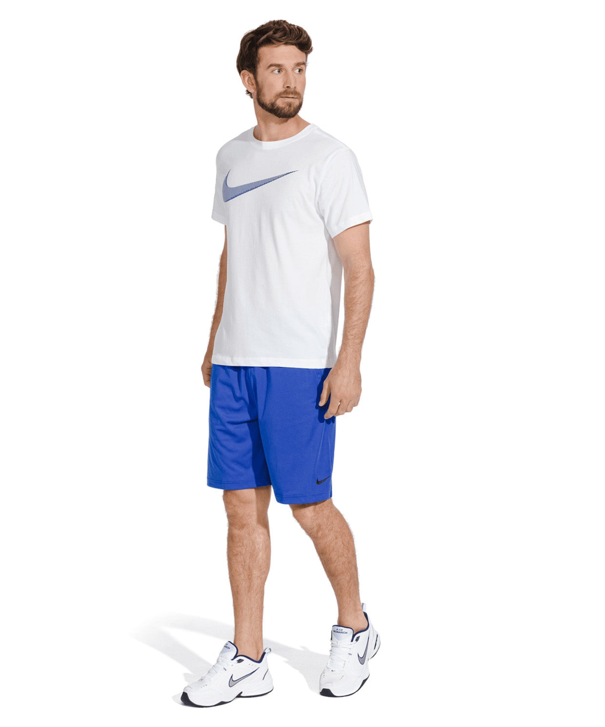 Nike Air Monarch IV Erkek Training Ayakkabısı - Beyaz-Gri
