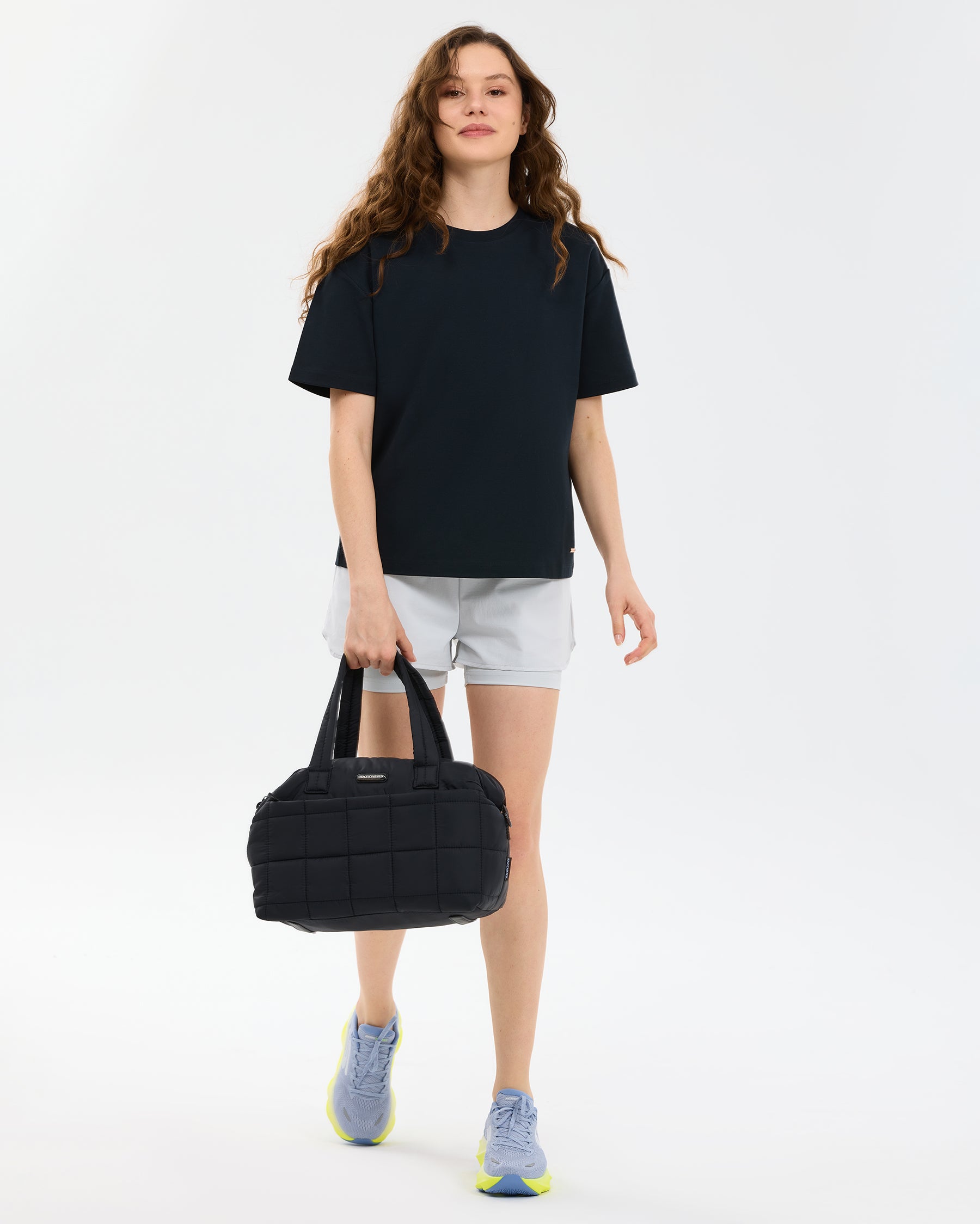 Skechers Loose Fit Kadın Tişört - Siyah