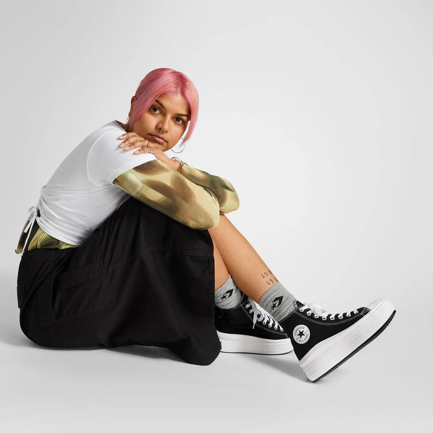 Converse Chuck Taylor All Star Move Platform Kadın Sneaker - Siyah