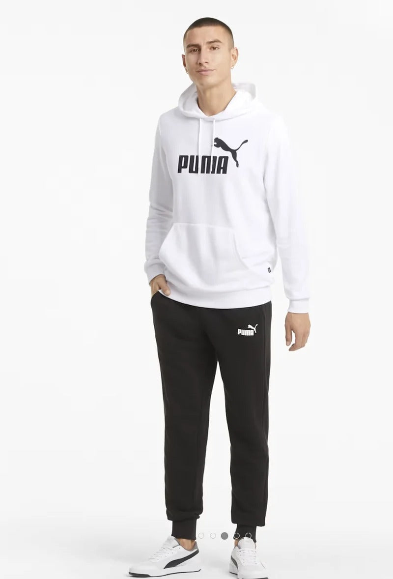 Puma Essentials Big Logo Erkek Sweat - Beyaz