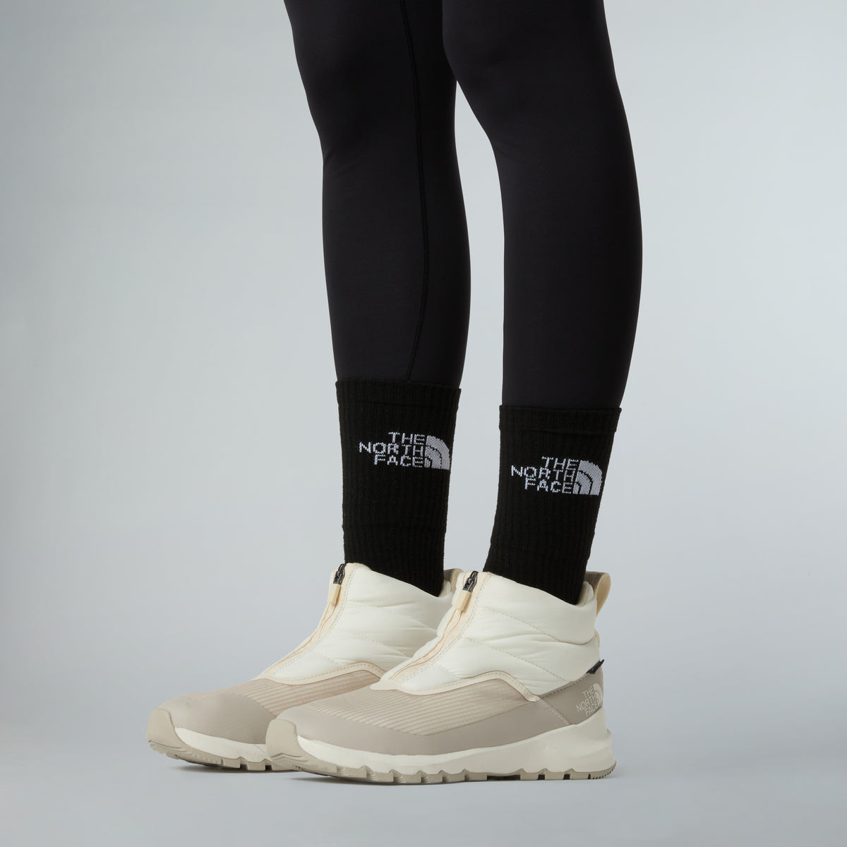 The North Face ThermoBall Progressive Zip 2 Waterproof Unisex Bot - Krem-Gri