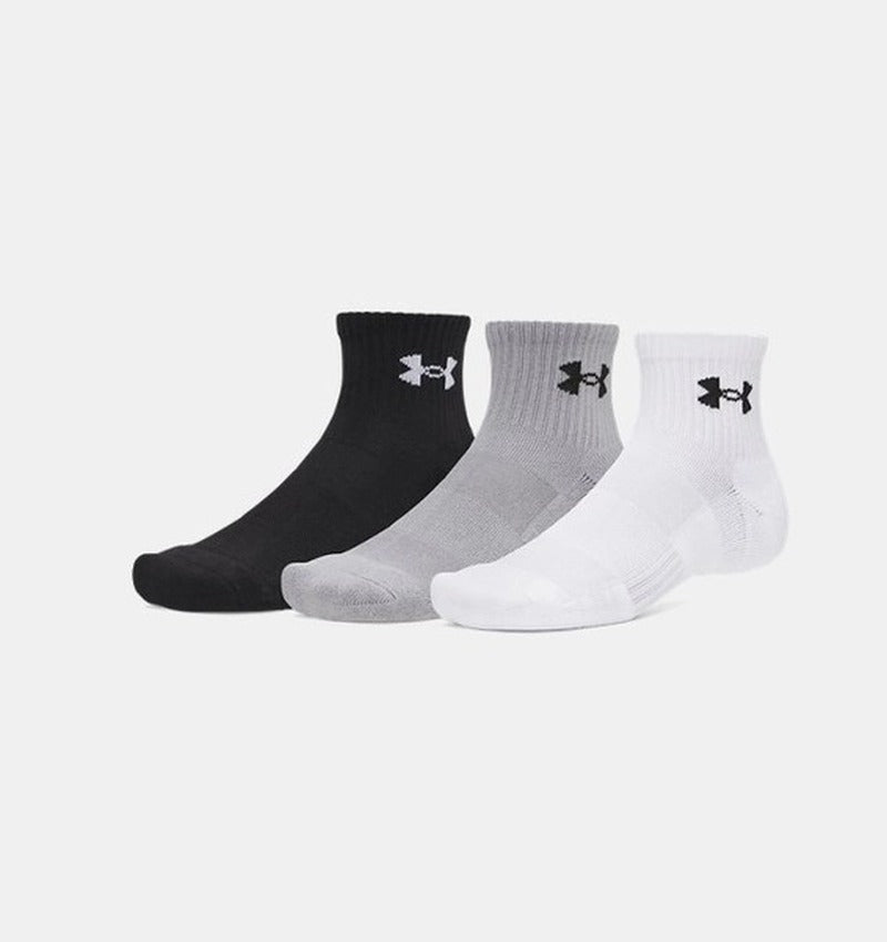Under Armour Performance 3 Pack Qtr Unisex Yarım Bilek Çorap - Beyaz