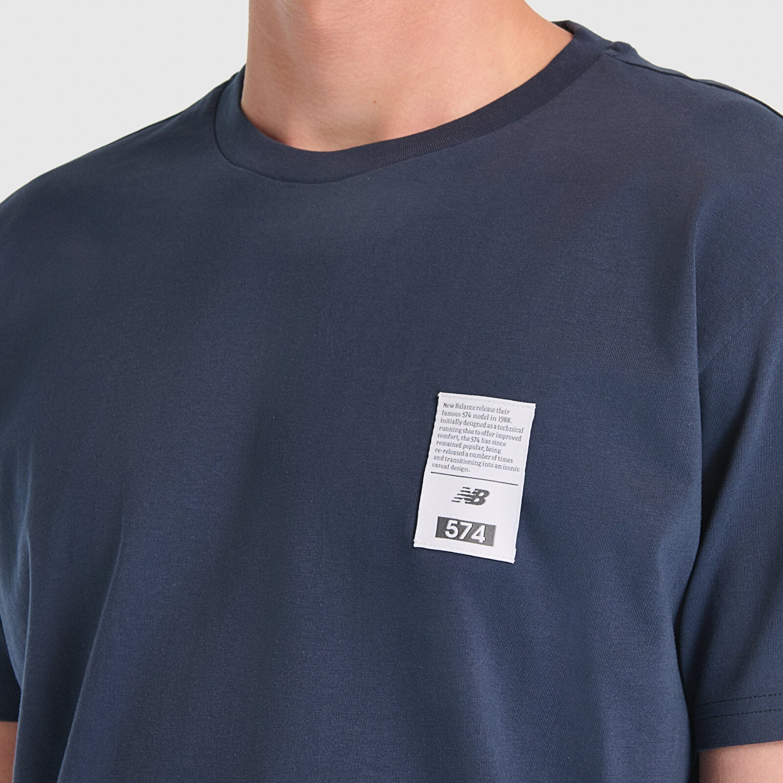 New Balance Lifestyle Erkek Tişört - Lacivert