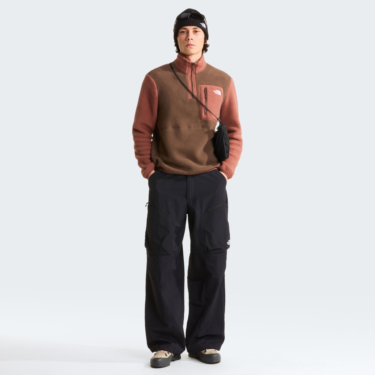 The North Face Yumiori 1/4 Zip Erkek Sweatshirt - Kahve