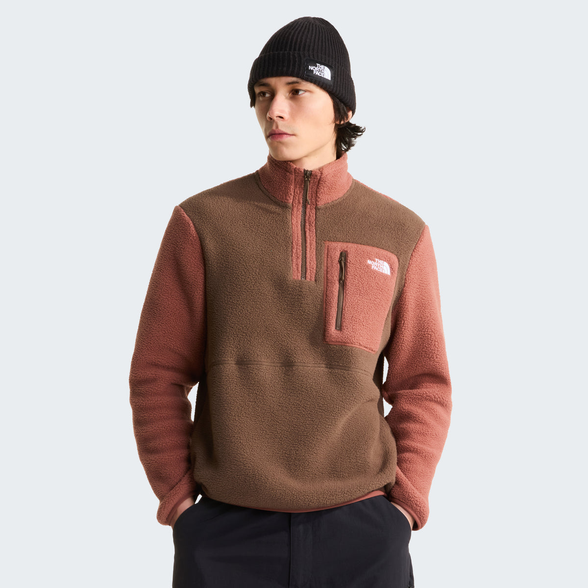 The North Face Yumiori 1/4 Zip Erkek Sweatshirt - Kahve
