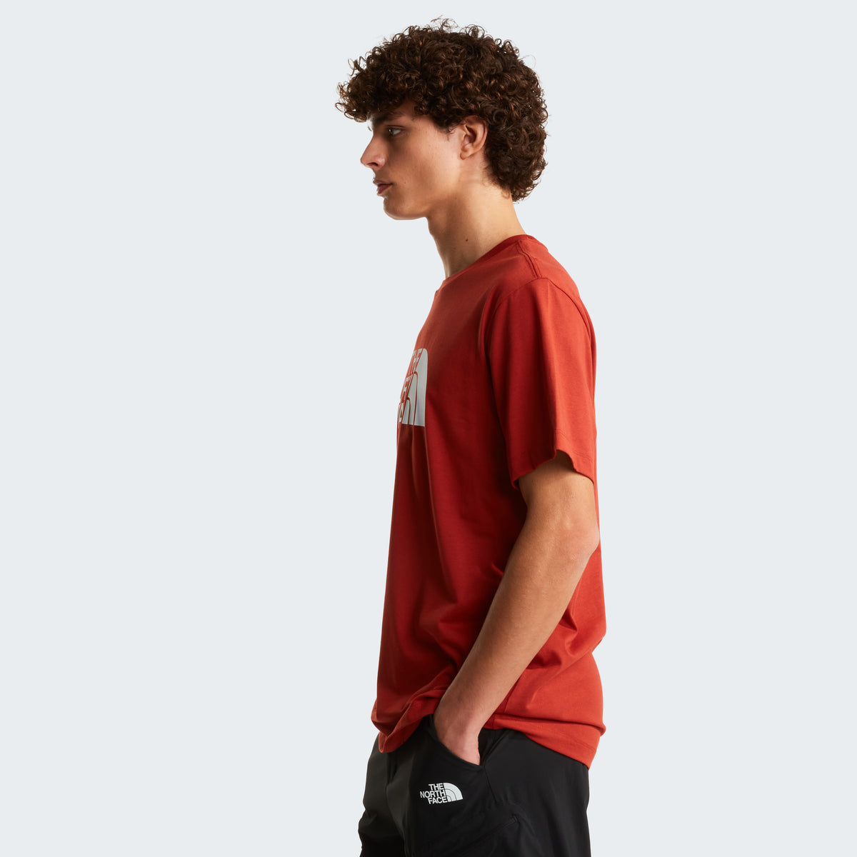 The North Face Evolution Half Dome Regular Erkek Tişört - Kırmızı