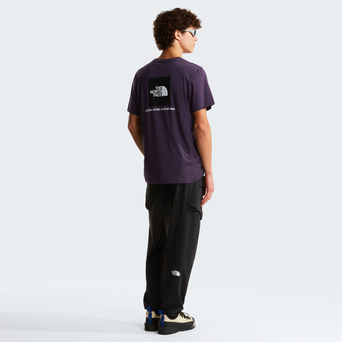 The North Face NSE Box Regular Erkek Tişört - Mor