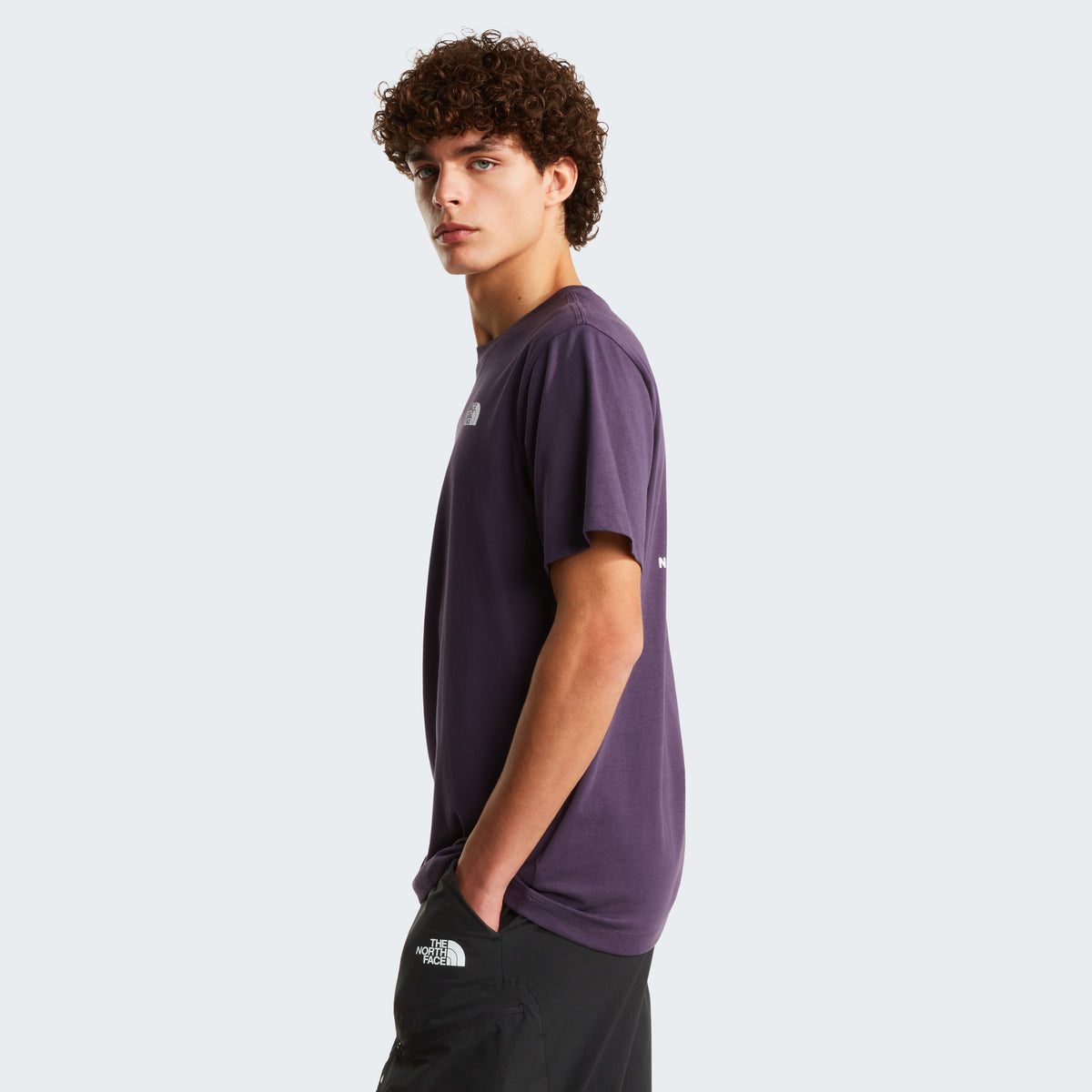 The North Face NSE Box Regular Erkek Tişört - Mor