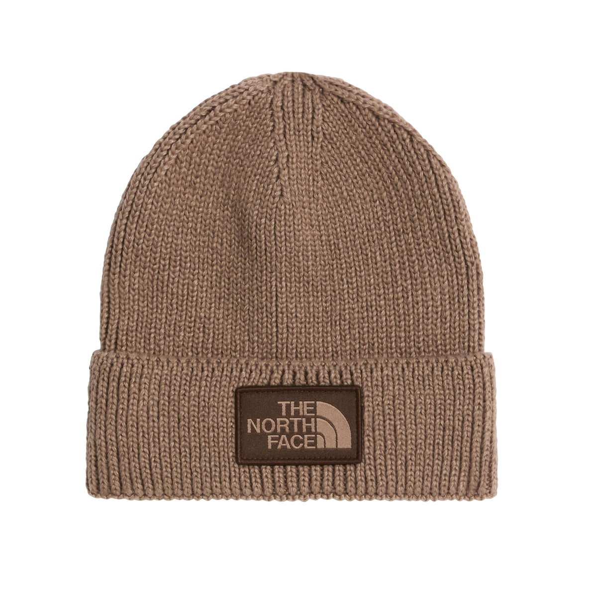 The North Face Logo Box Cuffed Unisex Bere - Bordo