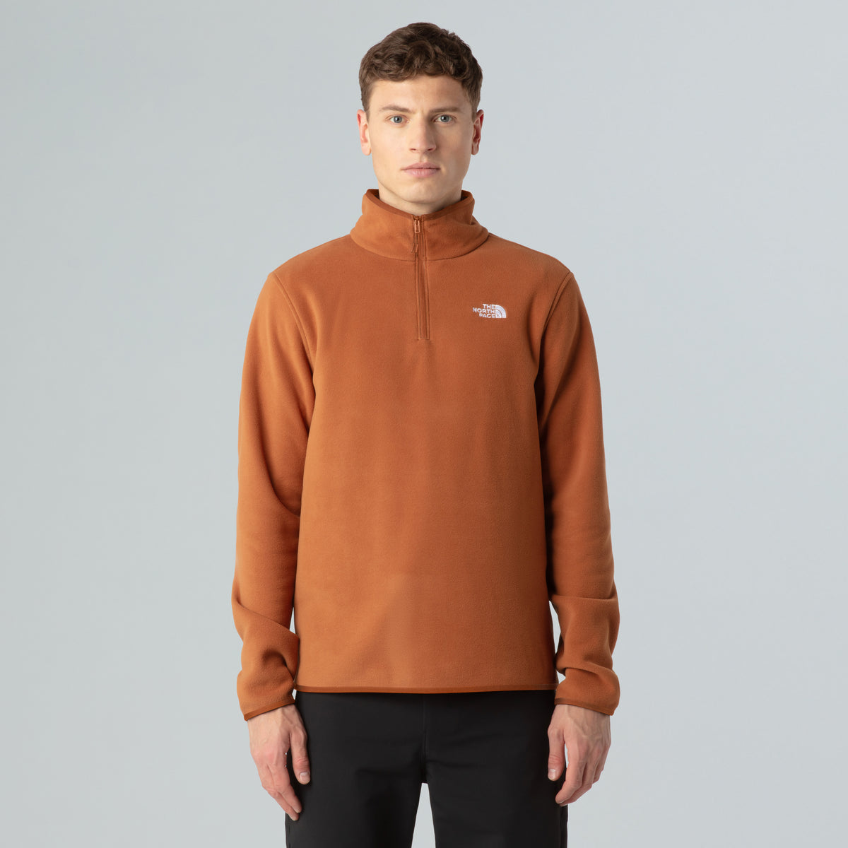 The North Face Glacier 1/4 Zıp Fleece Erkek Polar - Kahve