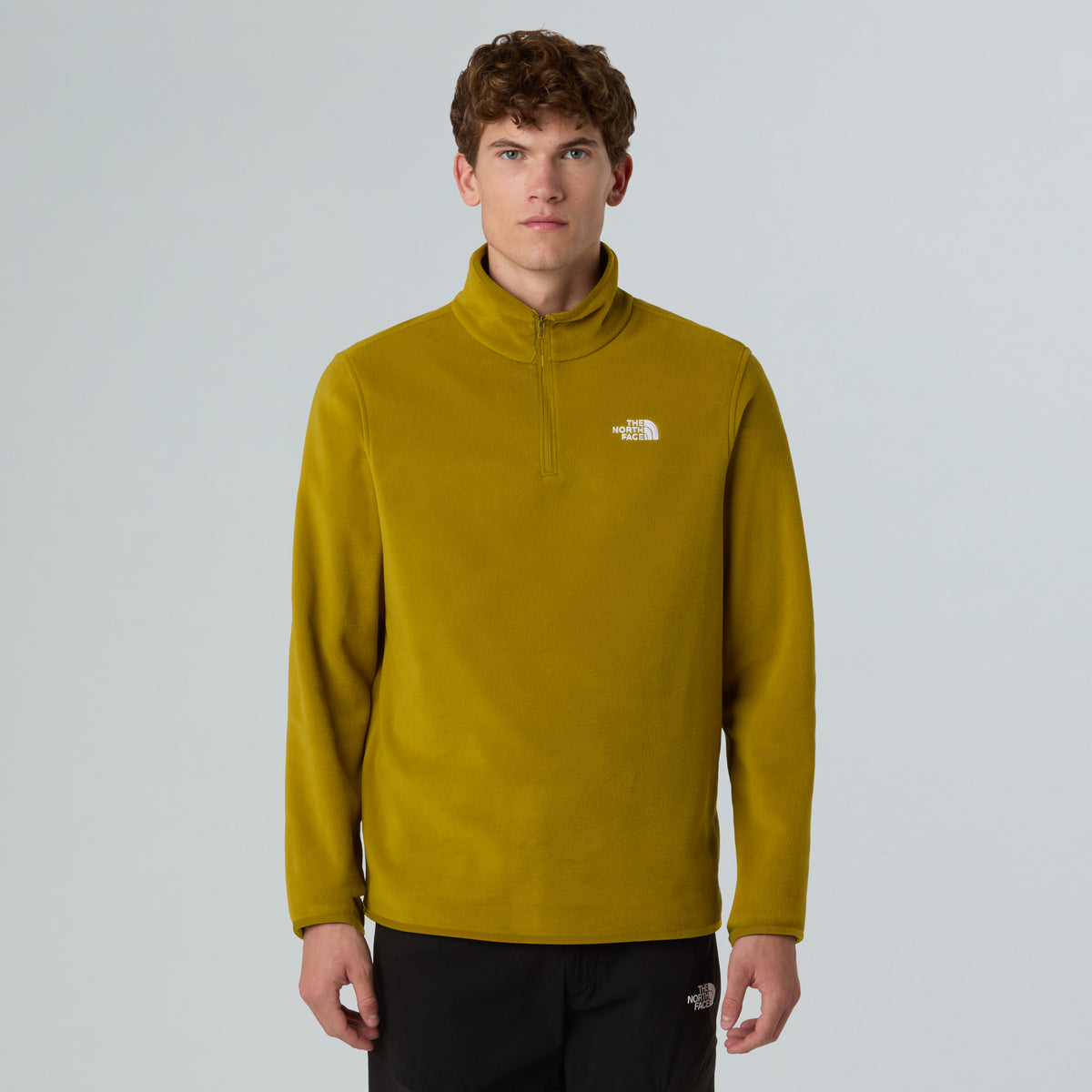 The North Face Glacier 1/4 Zıp Fleece Erkek Polar - Sarı