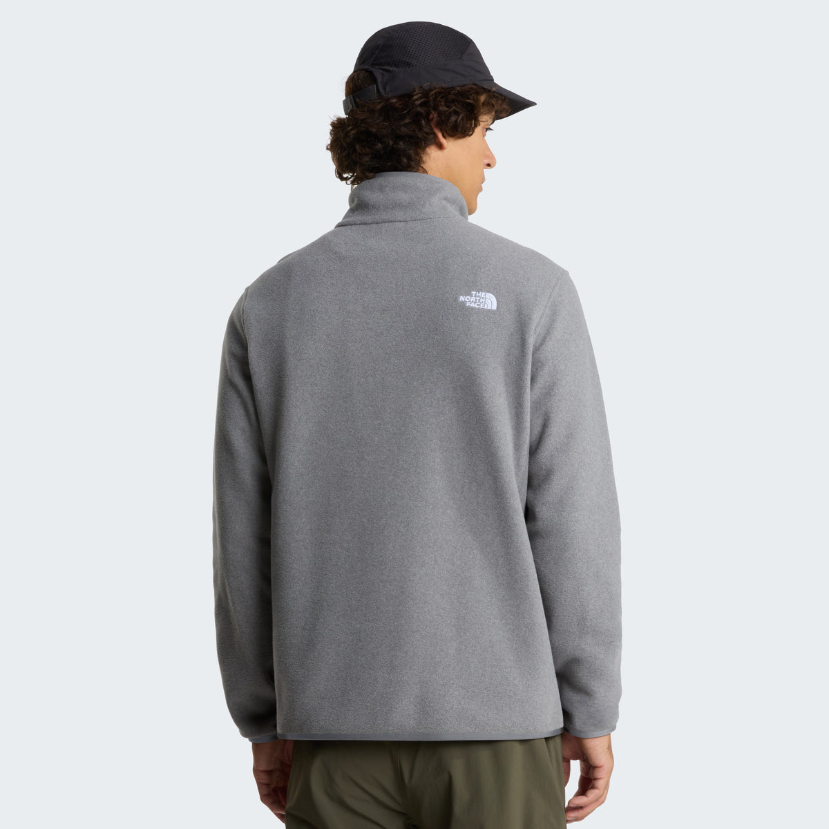 The North Face Glacier Fleece 1/4 Zip Erkek Sweatshirt - Gri