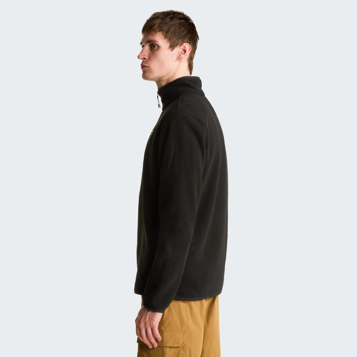 The North Face Glacier Fleece 1/4 Zip Erkek Sweatshirt - Siyah