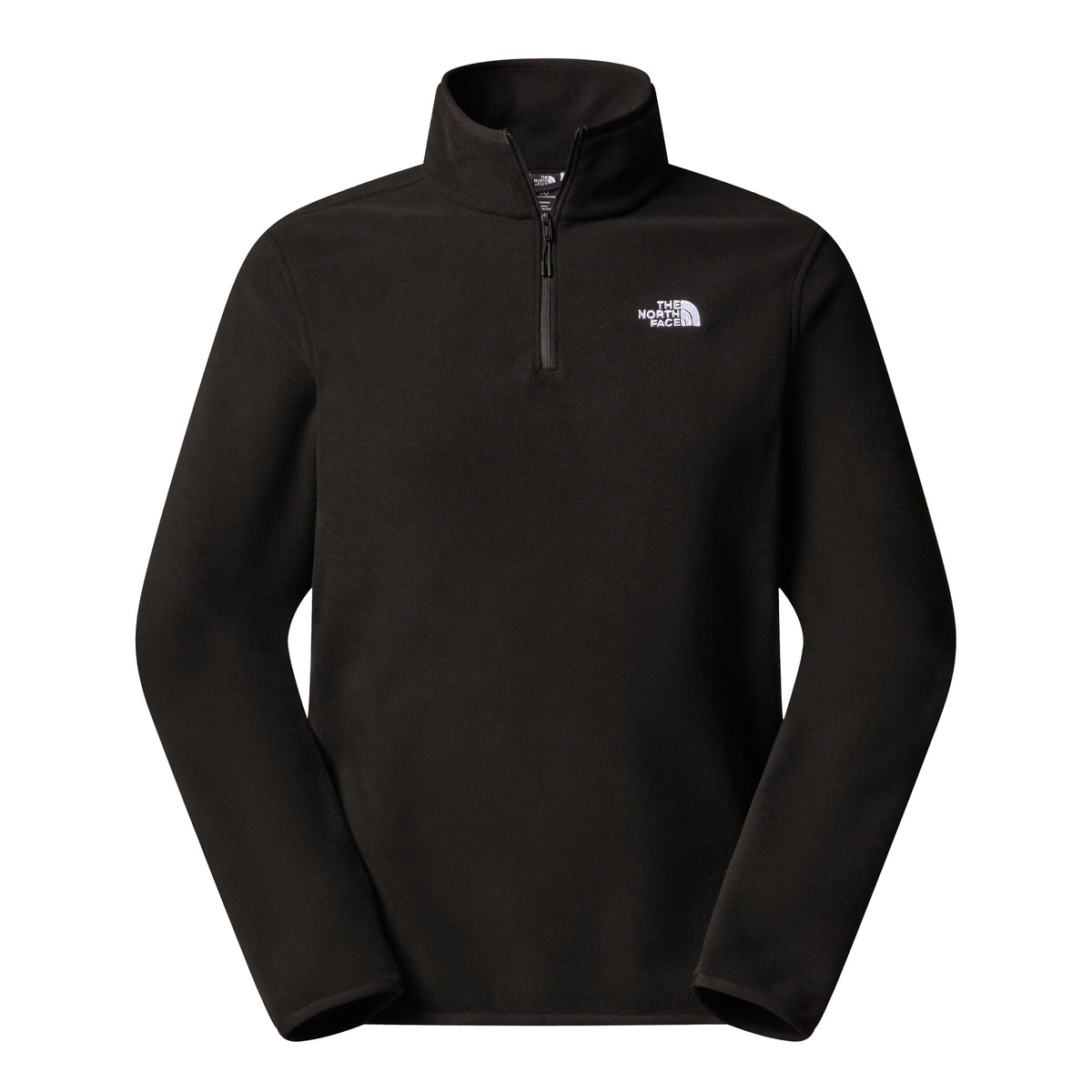 The North Face Glacier Fleece 1/4 Zip Erkek Sweatshirt - Siyah