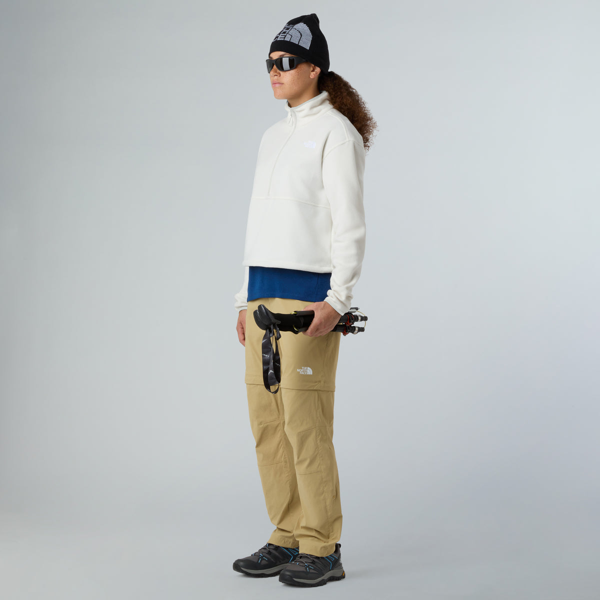The North Face Glacier 1/2 Zip Kadın Polar - Krem