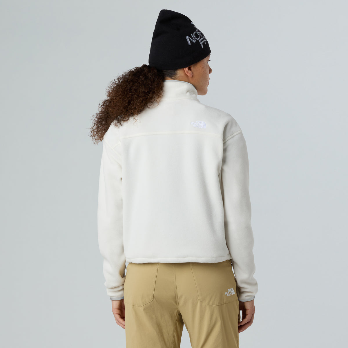 The North Face Glacier 1/2 Zip Kadın Polar - Krem