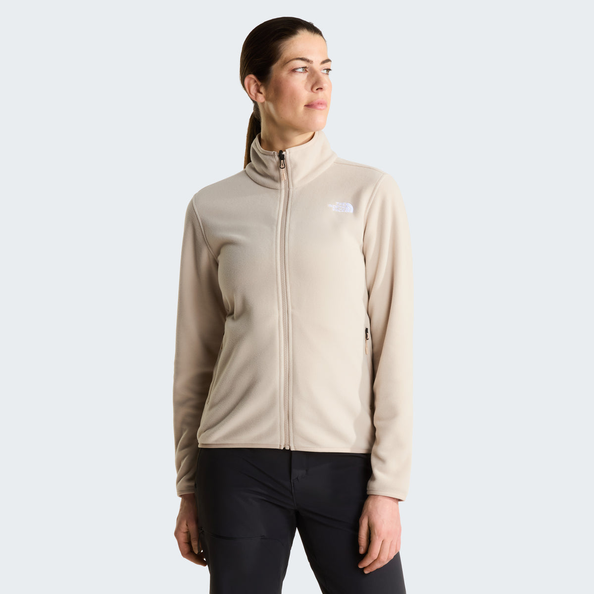 The North Face Glacier Fleece Full Zip Kadın Sweatshirt - Bej