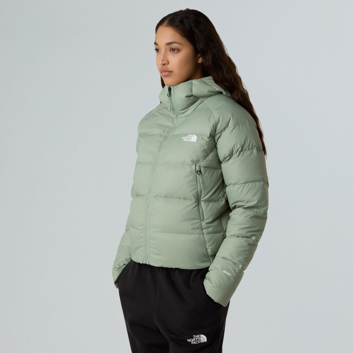 The North Face Hyalite Down Hoodie Kadın Mont - Yeşil