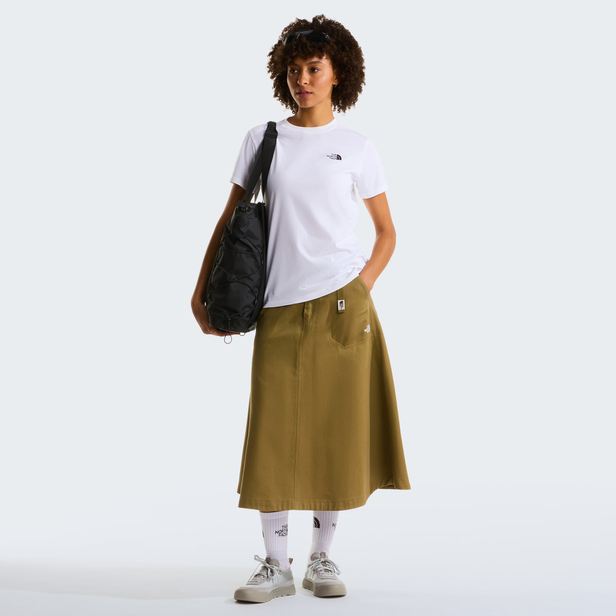 The North Face Evolution Simple Dome Slim Short Sleeve Kadın Tişört - Beyaz