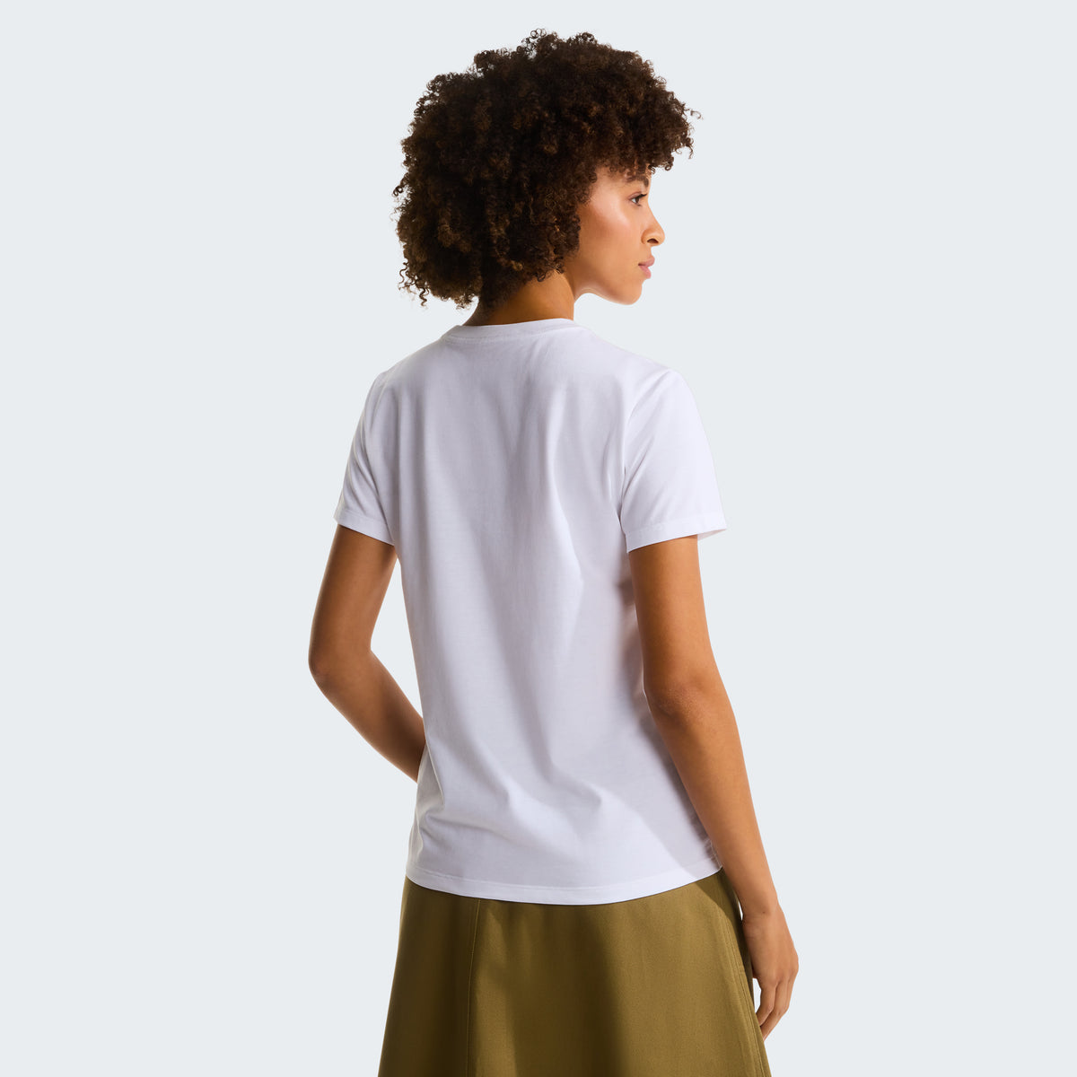 The North Face Evolution Simple Dome Slim Short Sleeve Kadın Tişört - Beyaz