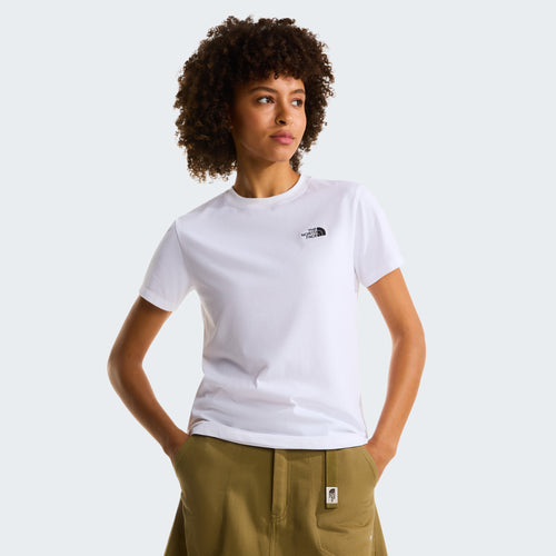 The North Face Evolution Simple Dome Slim Short Sleeve Kadın Tişört - Beyaz