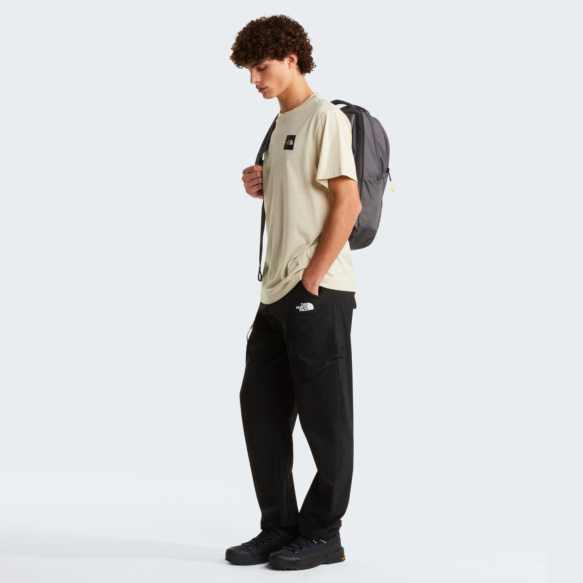 The North Face Evolution Box Half Dome Regular Erkek Tişört - Krem