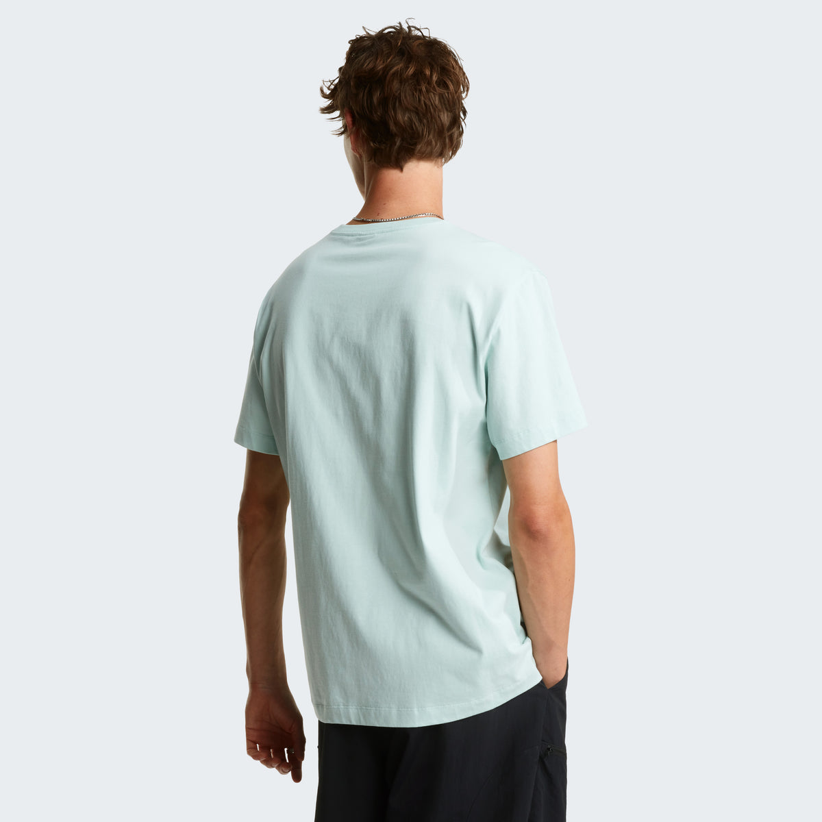 The North Face Essential Centre Logo Relaxed Erkek Tişört - Buz Mavisi