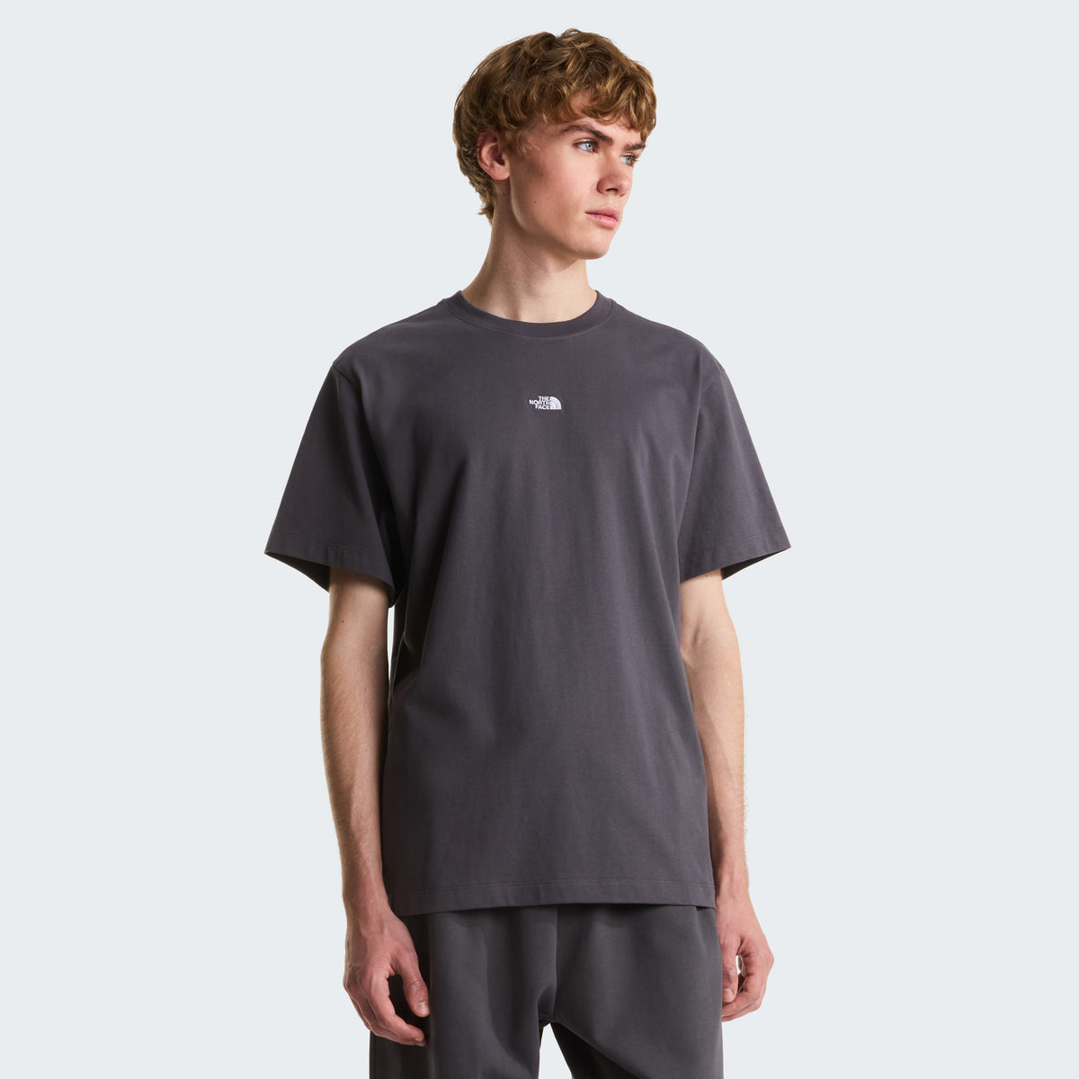The North Face Essential Centre Logo Relaxed Erkek Tişört - Antrasit