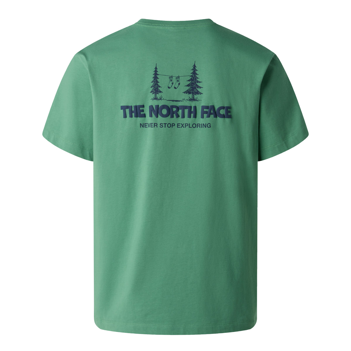 The North Face Camping Relaxed Graphic Erkek Tişört - Yeşil