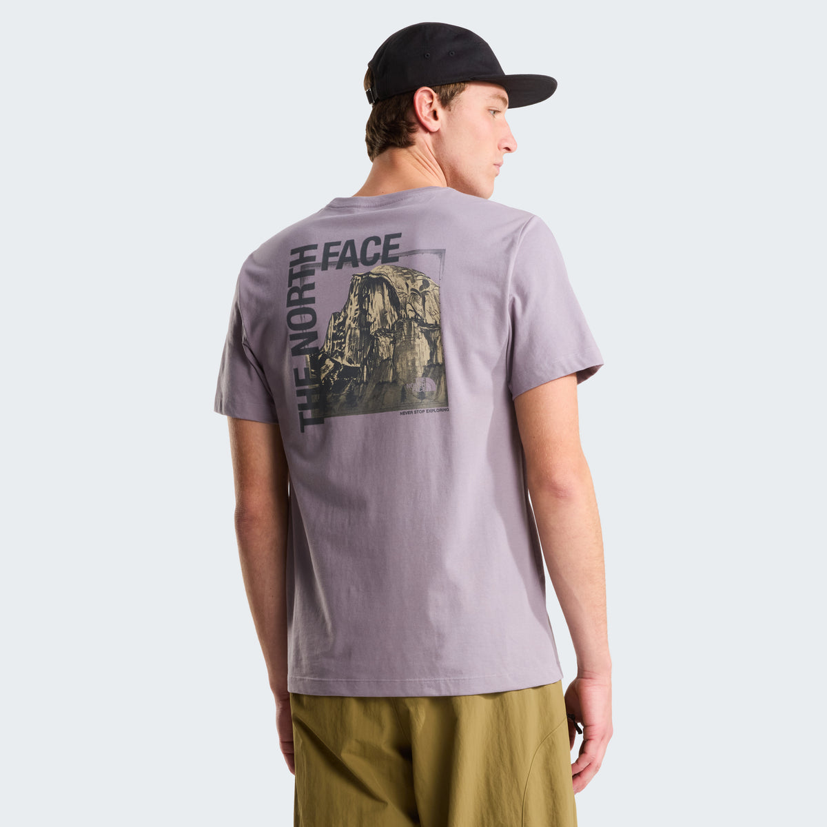 The North Face Half Dome Photo Regular Graphic Erkek Tişört - Mor