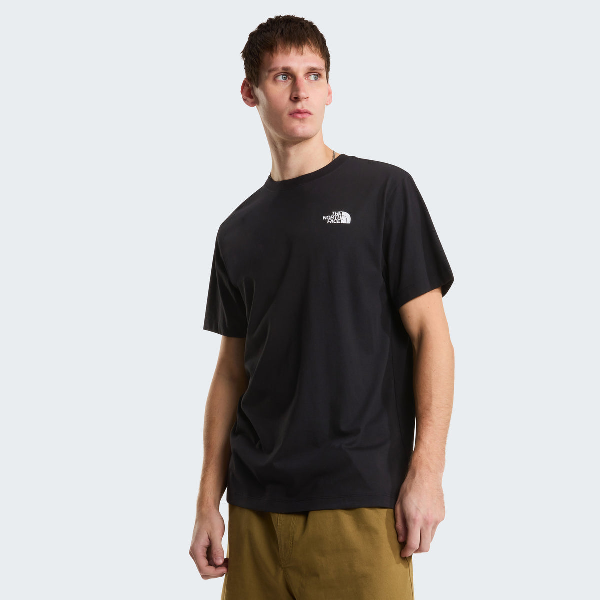 The North Face Vertical Regular Erkek Tişört - Siyah