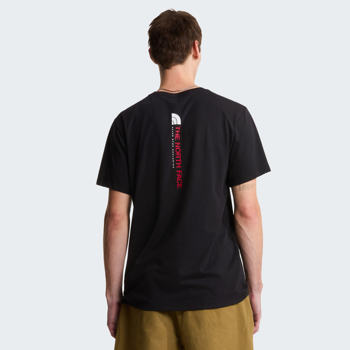 The North Face Vertical Regular Erkek Tişört - Siyah