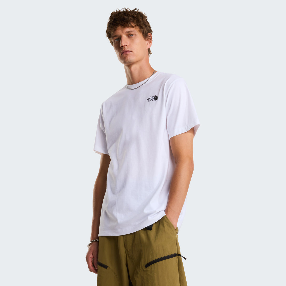 The North Face NSE Box Regular Erkek Tişört - Beyaz