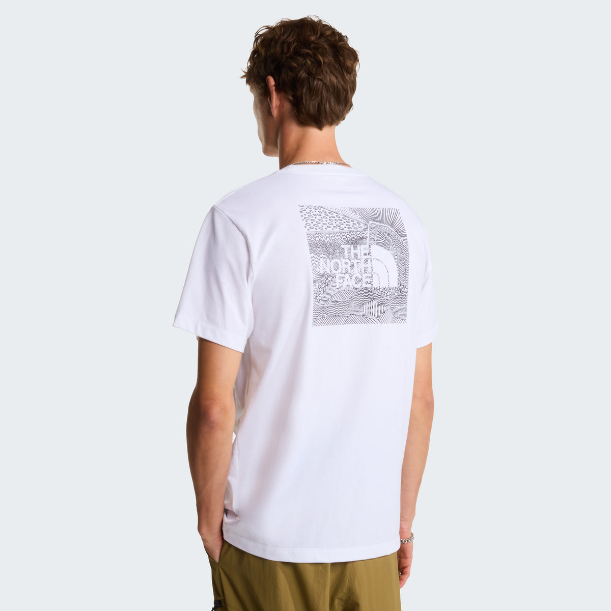 The North Face NSE Box Regular Erkek Tişört - Beyaz