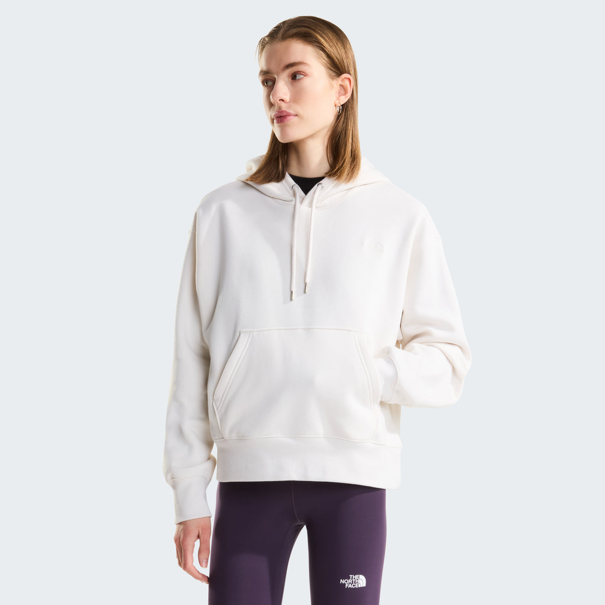 The North Face Essential Simple Dome Boxy Hoodie Kadın Sweatshirt - Beyaz