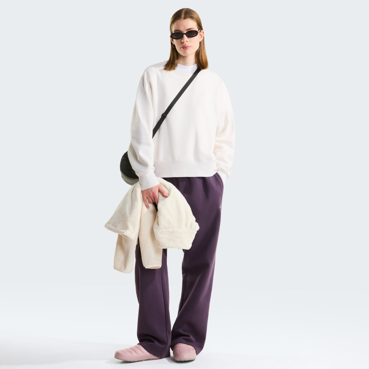 The North Face Essential Simple Dome Boxy Kadın Sweatshirt - Beyaz
