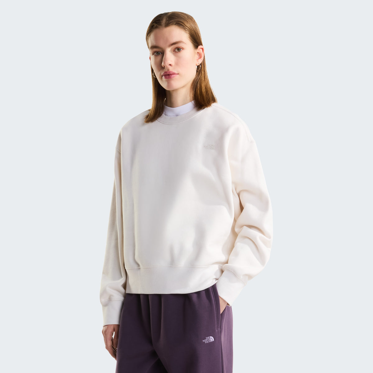 The North Face Essential Simple Dome Boxy Kadın Sweatshirt - Beyaz